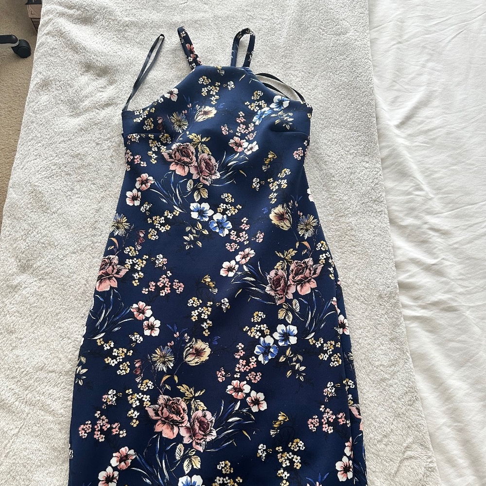 Flower print dress
